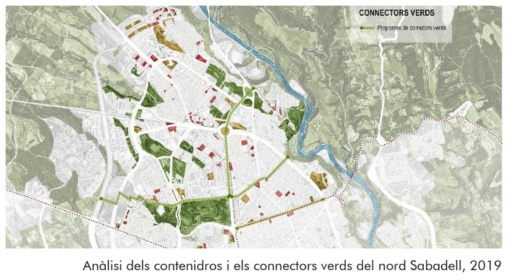 Contenidors i connectors verds del nord Sabadell